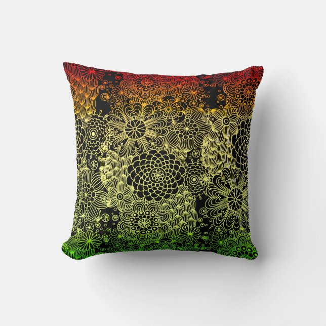 Rasta Flower Cushion (Front)