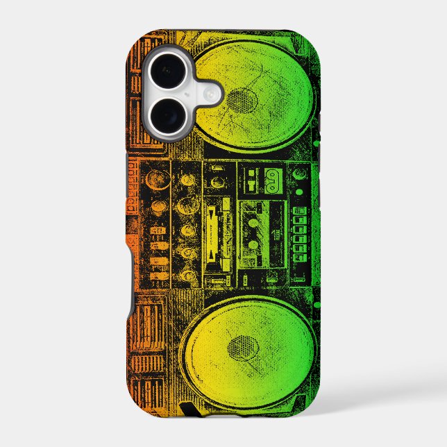 Rasta Ghetto Blaster (Back)
