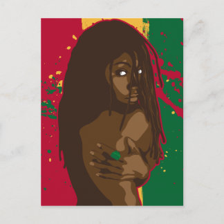 Rasta Girl Postcard
