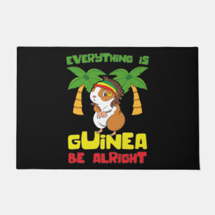 Rasta Guinea Pig Doormat