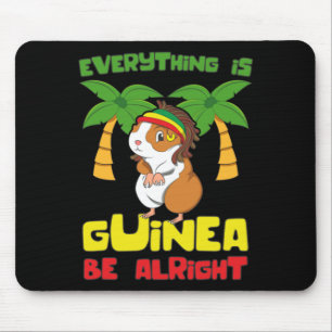 Rasta Guinea Pig Mouse Pad