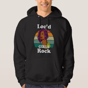 Rasta Hair Dreadlocks Loc'd Black Girl Rock Melani Hoodie