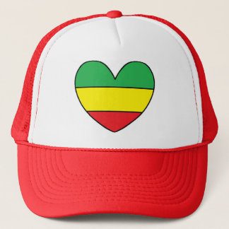 Rasta Heart Trucker Hat
