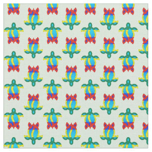 Rasta Island Colours Tribal Turtle Fabric