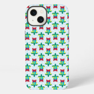 Rasta Island Colours Tribal Turtle Floral iPhone 13 Case