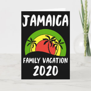 Rasta Jamaica Family Vacation 2020 Card