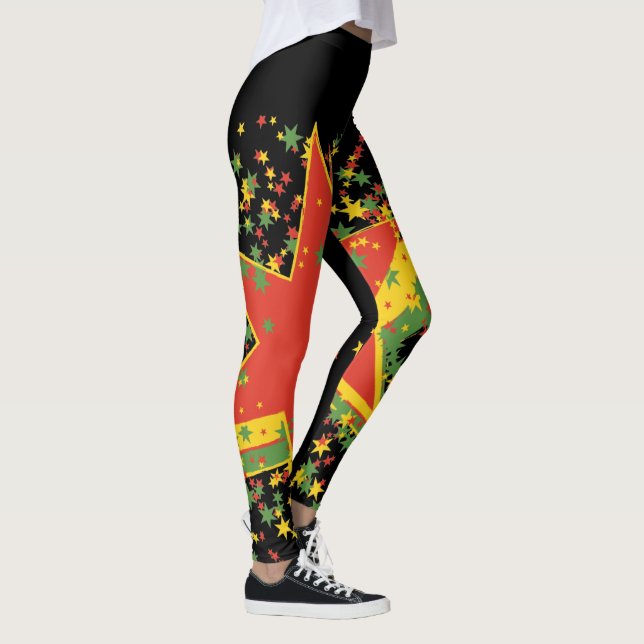 Rasta Leggings Star Explosion (Right)