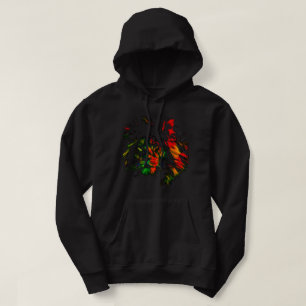 Rasta Lion Front Design Hoodie