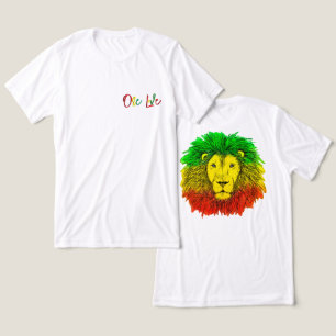 rasta lion head red green yellow Jamaica one love Tri-Blend Shirt