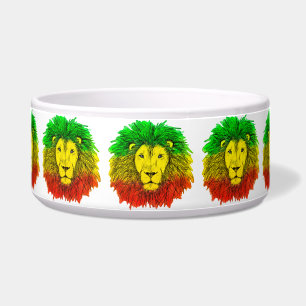 Rasta lion head red yellow green drawing Jamaica 