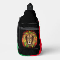 Rasta lion head red yellow green drawing Jamaica