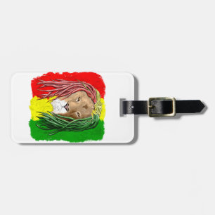 Rasta Lion Jamaican Reggae Flag Luggage Tag