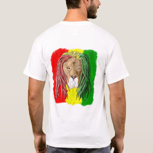 Rasta Lion Jamaican Reggae Flag T-Shirt