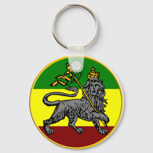 Rasta Lion Keychain