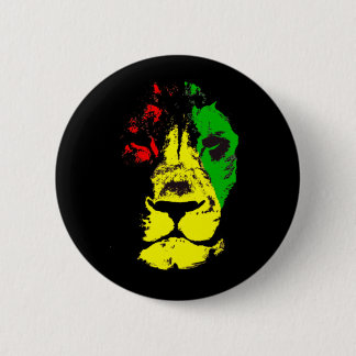 Rasta - Lion Of Judah 6 Cm Round Badge