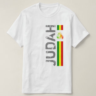 RASTA Lion of Judah Red Gold Green T-Shirt
