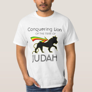 RASTA Lion of Judah   Red Gold Green T-Shirt