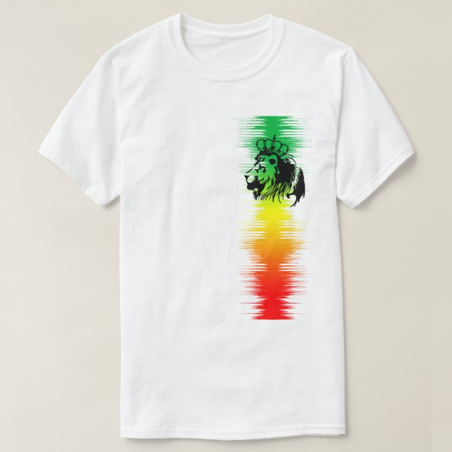 Rasta - Lion of Judah T-Shirt (Design Front)