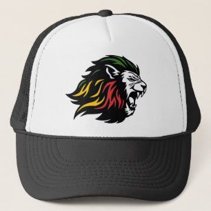 Rasta Lion of Judah Trucker Hat