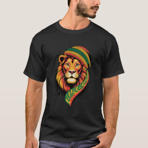 Rasta Lion u2013 Colourful Reggae, Dub, Ska Music T-Shirt