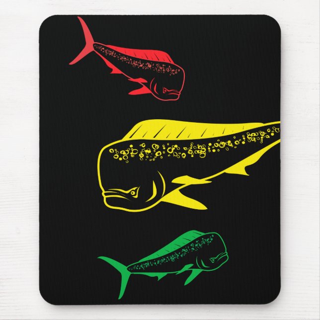 rasta mahi mouse pad (Front)