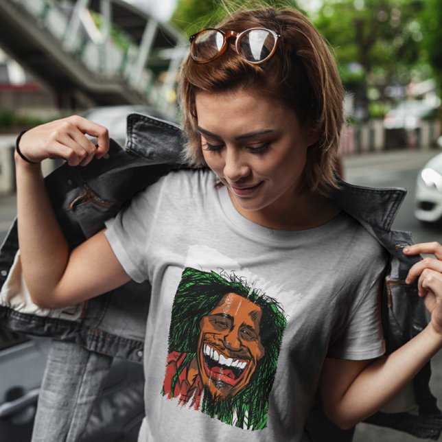 Rasta Man Cartoon   T-Shirt (Creator Uploaded)