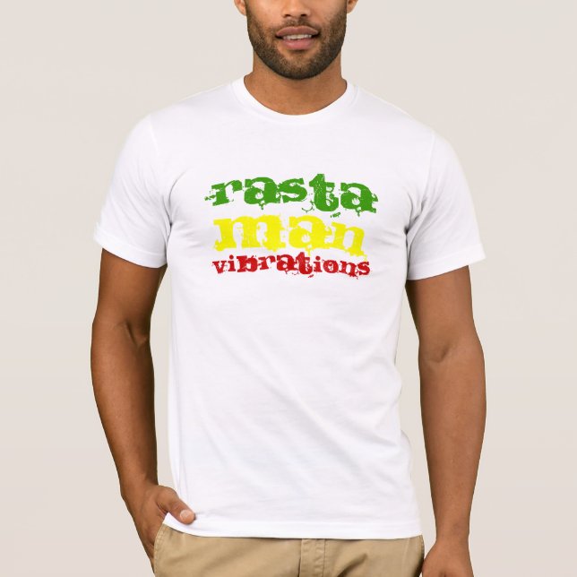 Rasta Man Vibrations T-Shirt (Front)