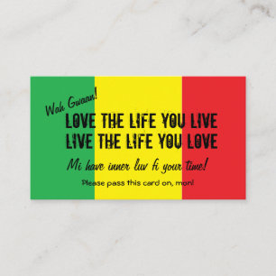 Rasta pay it forward card