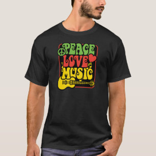 Rasta PEACE-LOVE-MUSIC T-Shirt