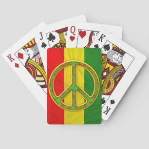 Rasta Peace Symbol Playing Cards