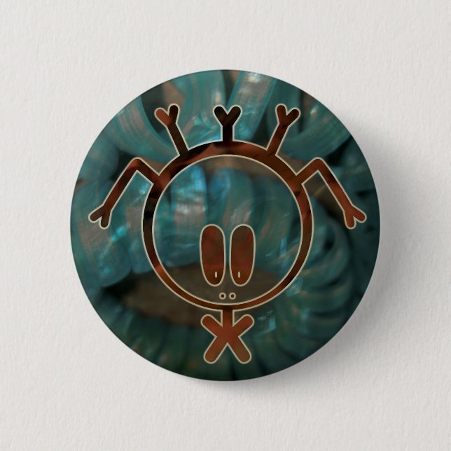 Rasta Picto 6 Cm Round Badge (Front)