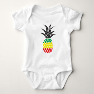 Rasta Pineapple Baby Bodysuit
