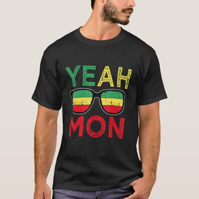 Rasta Reggae Jamaica Flag Colour Summer Vacation Y T-Shirt (Front)