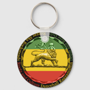 Rasta Reggae Lion Keyring