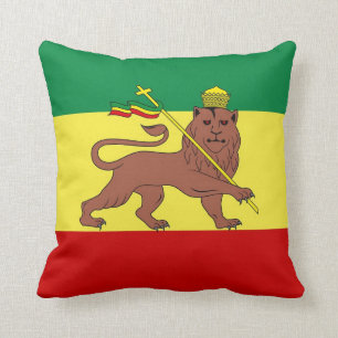 Rasta Reggae Lion of Judah Cushion