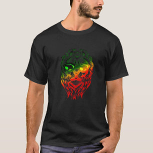 Rasta Reggae Lion Of Judah Jamaica Ethiopian Lion T-Shirt