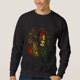 Rasta Reggae Lion Of Judah Jamaican Roots Rastafar Sweatshirt