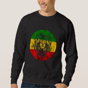 Rasta Reggae Lion Of Judah Jamaican Roots Rastafar Sweatshirt