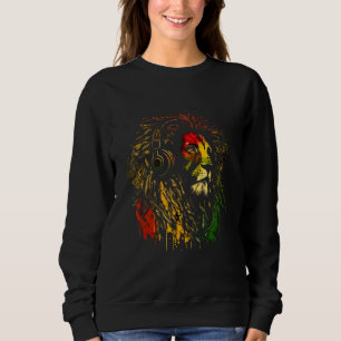 Rasta Reggae Lion Of Judah Jamaican Roots Rastafar Sweatshirt