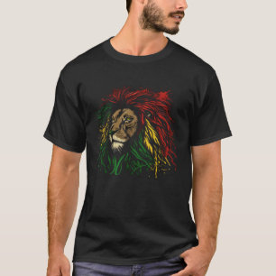 Rasta Reggae Lion Of Judah Jamaican Roots Rastafar T-Shirt