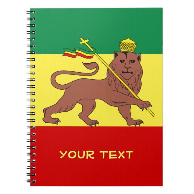 Rasta Reggae Lion of Judah Notebook (Front)