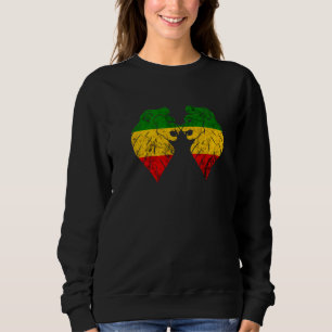Rasta Reggae Lion Of Judah Rastafarian Etophian Li Sweatshirt