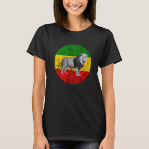 Rasta Reggae Lion Of Judah Rastafarian Jamaican P T-Shirt