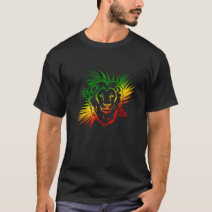 Rasta Reggae Lion Of Judah Rastafarian Rastafari T-Shirt