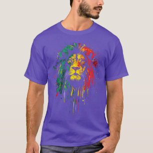 Rasta Reggae Music Lion Of Judah Jamaican Pride Ja T-Shirt