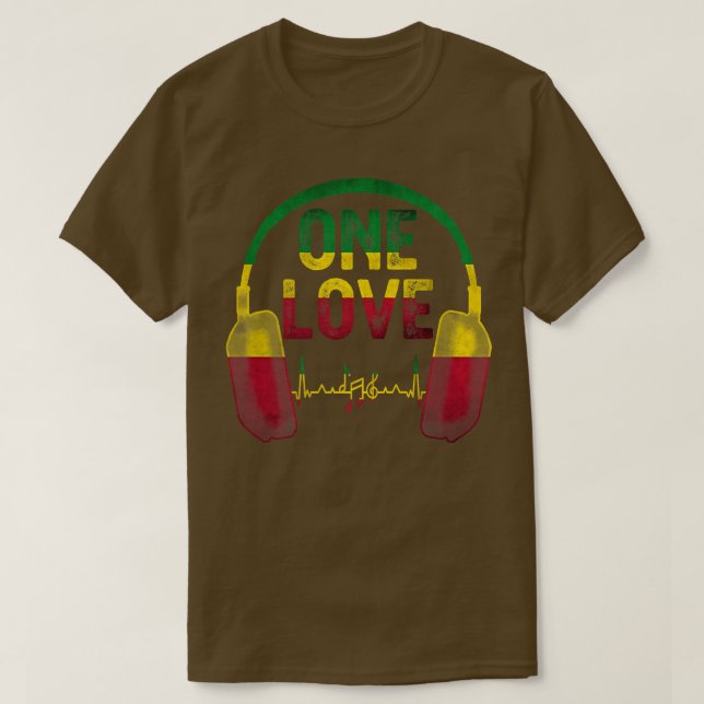 Rasta Reggae Music Shirt Bob Jamaican Roots One Pr (Design Front)