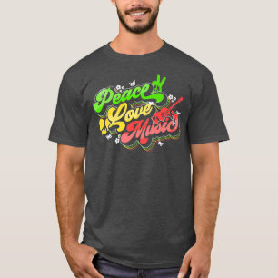 Rasta Reggae Rastafari Roots Reggae Pride Peace Lo T-Shirt