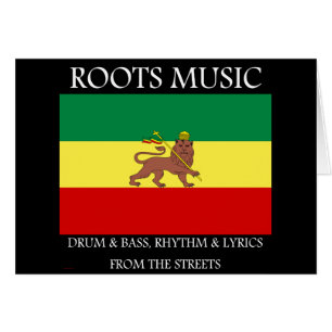 Rasta - Roots Music Ethiopia Flag Lion of Judah