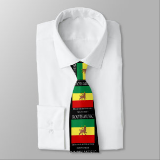 Rasta - Roots Music Ethiopia Flag Lion of Judah Ti Tie