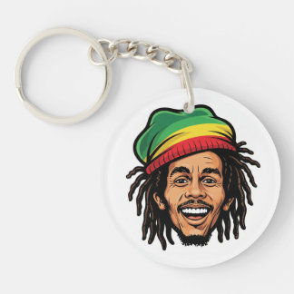 Rasta Roots & Reggae Rhythms - Iconic Bob Marley Key Ring